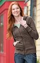 Ladies Full Zip Hooded Sweatshirt