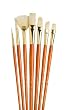 Princeton Brush NatBrst Round 2, 6, B 6, Filbert 8, Fn 6, F 10