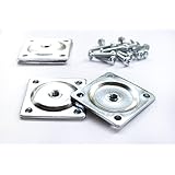 Industrial Strength Leg Attachment Plates ▫ Set of 4 Mounting Plates With Screws For Easy Installation ▫ Strengthen Weak Furniture ▫ Attach Legs To Your DIY Project