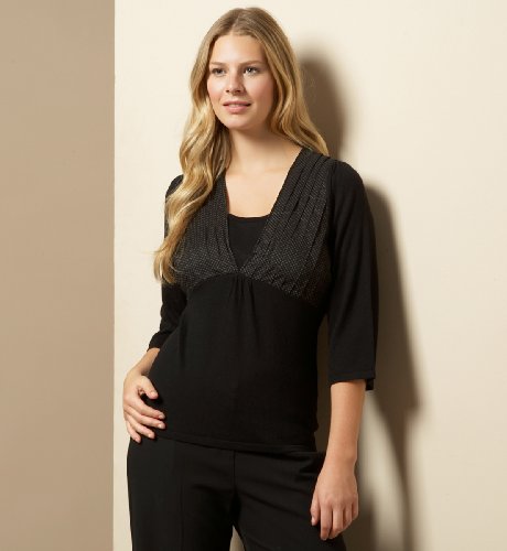 34 Sleeve Pleated Spot Print Jumper