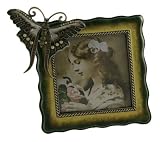 Butterfly Green Jeweled Picture Frame 1493A
