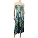 Blue Smocked Bodice Babydoll Plus size Long Dress image 2