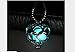 Glow in the Dark Mermaid Tear, Glowing Necklace, Glow in the Dark Tear Drop Necklace, Dainty Necklace, Blue Glow In the Dark Pendant