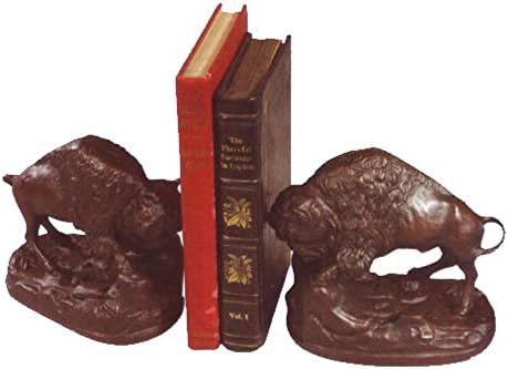 Head Down Buffalo Bookends