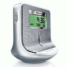 Sleek Design Digital Am  Fm Clock Radio- 2 Alarms Wa by Philips
