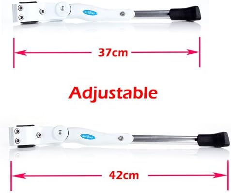 SBXDIO® White Adjustable Aluminium Alloy Bike Bicycle Kickstand Side Holder Fit For 16" 20" 24" 26" Bicycle