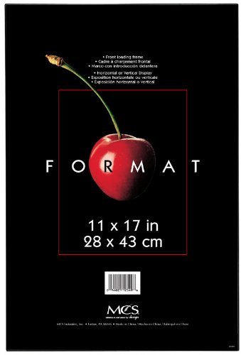 MCS Plastic Format Frame for a 11 x 17 Photograph, Color; Black
