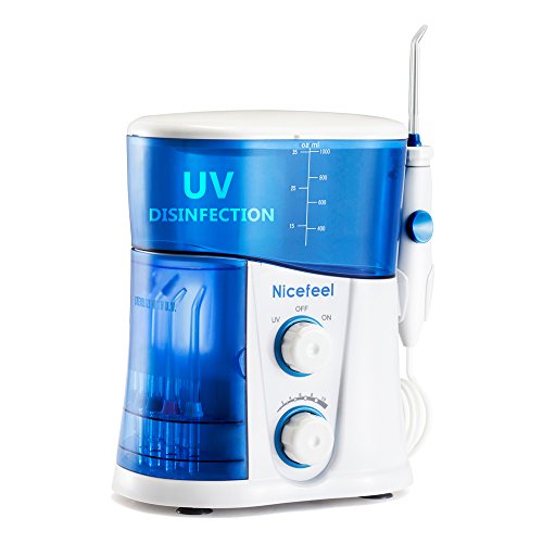 Nicefeel oral irrigator water flosser uv sanitizer 1000ml high-vo…