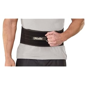 Click here to buy Mueller Adjustable Back and AbdomInchal Support, Black, One Size by Mueller.