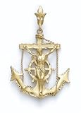 14K ANCHOR W/JESUS PEND - GH17014