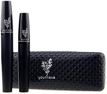 PInzanF 2PCS 3D Moodstruck Fiber Lashes Black Waterproof Eye Lash Mascara Set(Transplanting Gel&Fibers)