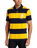 U.S. Polo Assn. Mens Wide Striped Polo With Big Pony