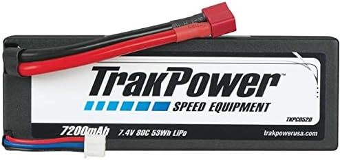 TRAKPOWER LiPo 2S 7.4V 7200mAh 80C Hard Case Deans TKPC0520