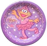 8 ct. DESSERT PLATE SESAME STREET ZOE BALLERINA