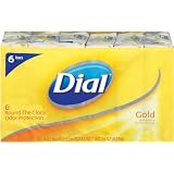 Dial Antibacterial Soap Bar, Gold, 6 Count (Pack of 2)
