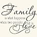 Family Love Quote Vinyl Wall Decal Sticker Art-Words/Lettering Home Décor-FREE SHIPPING