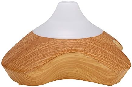 Upslon 220ml Electric Essential Oil Cool Mist Aromatherapy Diffuser with Music Reactive Lights (Wood)