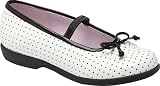 Infant Girls' Stride Rite Geneva (7 M Infant in White/Black Printed Patent)