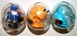 Wind-Up Toys, Set of 3 with Plastic Egg Banks, Soldier, Blue Fish and Yellow Caterpillar (1 Set)