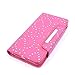 iPhone 6 Case, iPhone 6S Wallet, HESPLUS Bling Sparkle PU Leather Flip Folio [Detachable] Wallet Cover Magnetic with Credit Card Slot Holder for iPhone 6 / iPhone 6S 4.7 Inch - Pink