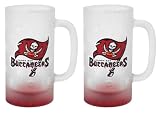 Tampa Bay Buccaneers Frosted Mug (16-Ounce, Set of 2)