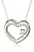 14k Rose, Yellow, or White Gold Diamond Textured Heart Pendant (.03 cttw, J Color, I2 Clarity), 18