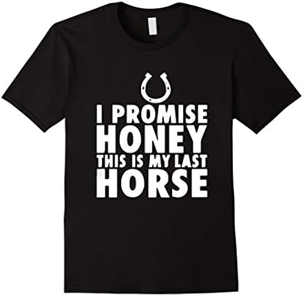 Men's I Promise Honey This is My Last Horse 2XL Black