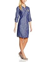 Polo Club Vestido Camisero Jeans M/L (Azul)