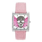 Zanheadgear Highway Honey 'Skull and Wings' Women's Watch (Pink)