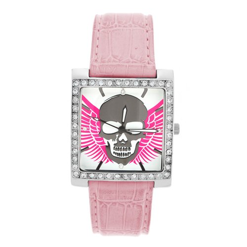Zanheadgear Highway Honey 'Skull and Wings' Women's Watch (Pink)