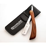 Pure Wood Shaving Razor / Cut Throat Razors / Shavette Razor (coolcut) + Free Blades & Pouch (Wood-r5)