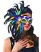 Feather Mask Mardi Gras Adult