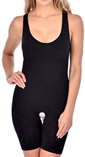 WünderWear Women's Shapwear Seamless Firm Body Thigh Control Slimming Bodysuit