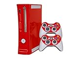 Xbox 360 Skin - NEW - ROCKIN RED system skins faceplate decal mod
