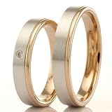 Product icon of Eheringe Trauringe Gold 333 Weißgold Rotgold mit Brillant