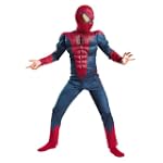 Disguise Costumes The Amazing Spider-man Movie Muscle Costume, Red/Blue, Small