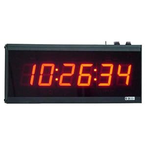 AE26 CC Stand-Alone, 6-Digit, Multi-Function Clock Timer with 2.3-inch High Digits by Applied Technical Systems