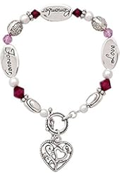 Love, Remember, Forever Silver & Crystal Expressively Yours Bracelet