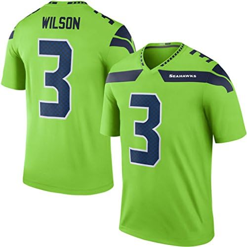 Russell Wilson Seattle Seahawks Mens Color Rush Jersey Green XXL