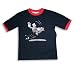 Cool Island - Boys Short Sleeve Tee Shirt, Navy, Red