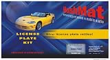HushMat Ultra Mobile Electronics License Plate Kit - Stops annoying Plate Rattles
