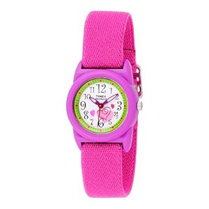 Timex Kids' T7B431 INDIGLO® Hearts Stretch Band Watch