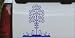 8in X 9.1in Blue -- Flower Stalk Big Blooms Flowers And Vines Car Window Wall Laptop Decal Sticker