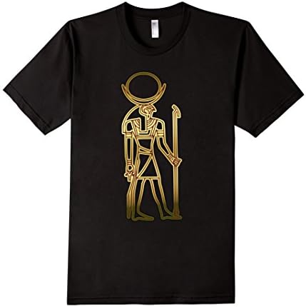 Men's GOD RA T SHIRT ANCIENT EGYPT UNISEX DESIGN Large Black