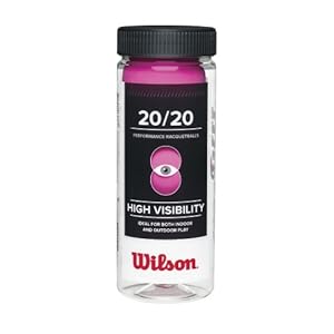 Wilson 20/20 Racquetball (3 Ball Can), Pink