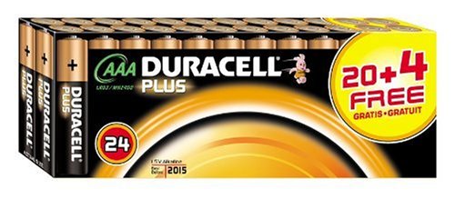Duracell Batterie Plus Micro AAA 20er + 4 gratis Sonderpack