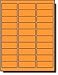 600 Label Outfitters 2-5/8 x 1 Printable Fluorescent Neon Orange Color Address Labels for Laser or Inkjet Printer, 20 Sheets