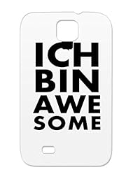 Wireless: Jokes Funny German Sarcasim Sarcastic Funny Jokes Humor I Am Awesome Awesomeness San Serif TPU Black For Sumsang Galaxy S4 ICH BIN AWE SOME Case - fritzcmdvat