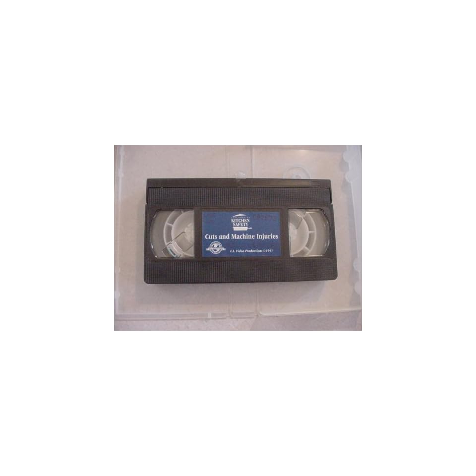 Vhs Video Tape Of Episodes In Kitchen Safety Cuts And Machine