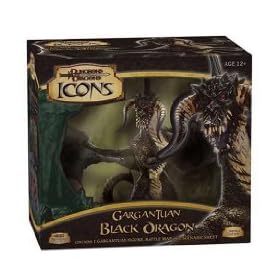 Dungeons & Dragons Icons Gragantuan Black Dragon Actionfigur